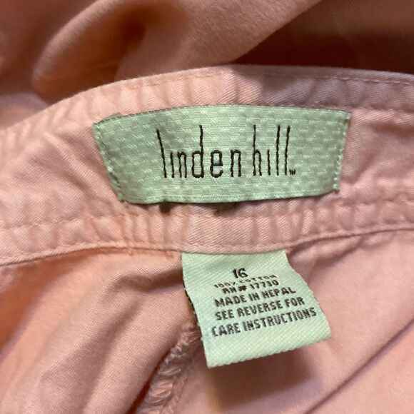 Linden Hill Peach wide leg capris, size 16 - Picture 3 of 3